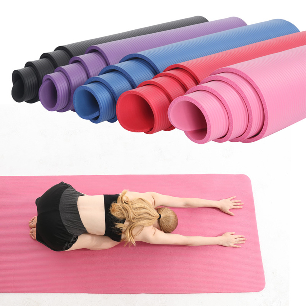 Estera de yoga espesado ensanchado antideslizante NBR transfronteriza 15mm hogar 10mm fitness niños danza estera fábrica al por mayor