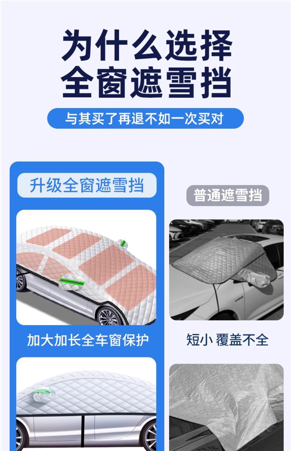 Suitable for Audi Q5L/A4L/Q3/A6L/A3 Car Front Windshield Anti-Frost Cover Snow Cover Car Cover