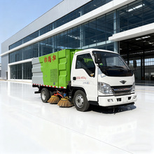 小型柴油扫路车出口型社区街道地面垃圾落叶清扫3立方环卫扫地车