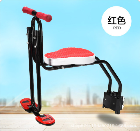 Asiento de bicicleta para niños asiento de bebé seguro asiento de bicicleta de montaña delantero suministros de equitación