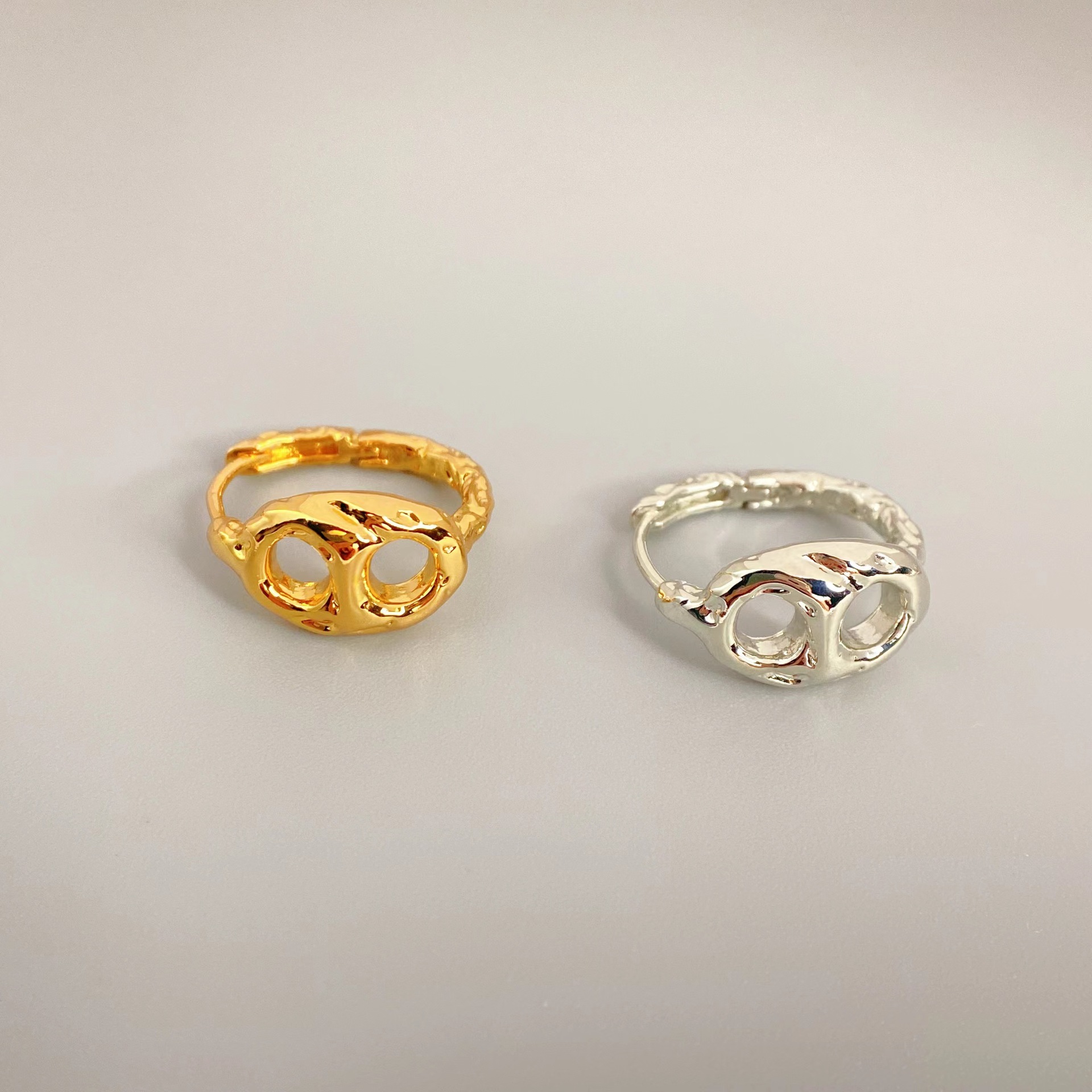 歐美新款個性時尚復古豬鼻子造型氣質耳環女小眾設計高級感耳飾