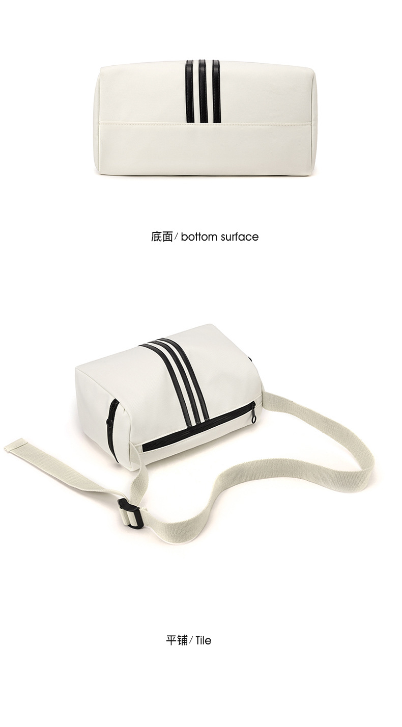 This is a simple, fashionable, casual and versatile crossbody bag for women, suitable for commuting. It is a large-capacity striped single-shoulder bag for both men and women undefined