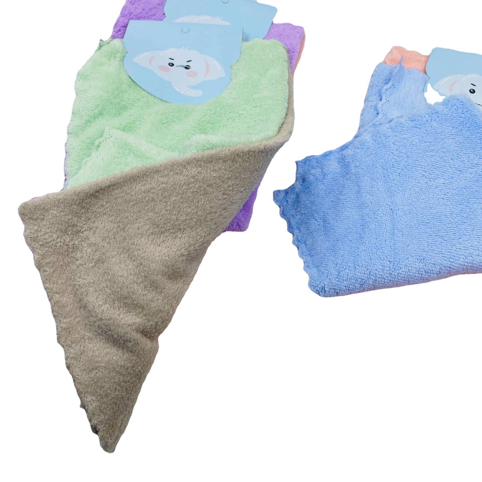 Two-piece Set Of Coral Face Towels, Goods For Two-yuan Department Stores, And Three-yuan Stalls_voghion.com