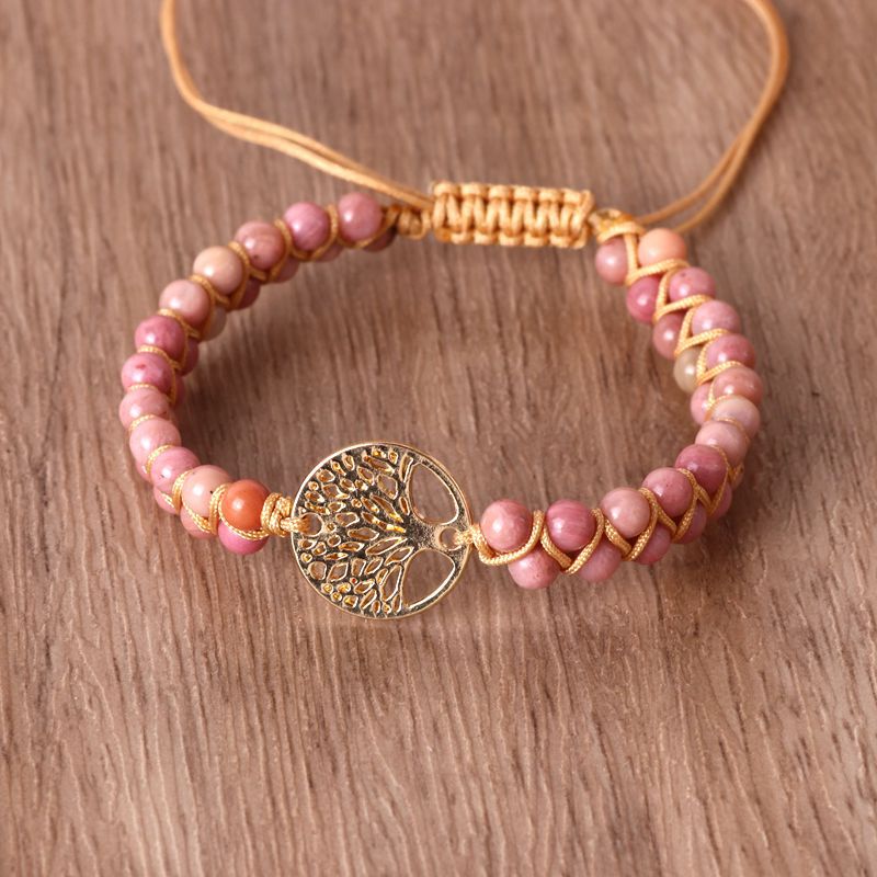 4mm bead tree charm bracelet double layer string woven bracelet yoga bracelet 4mm bead tree charm bracelet double layer string woven bracelet yoga bracelet