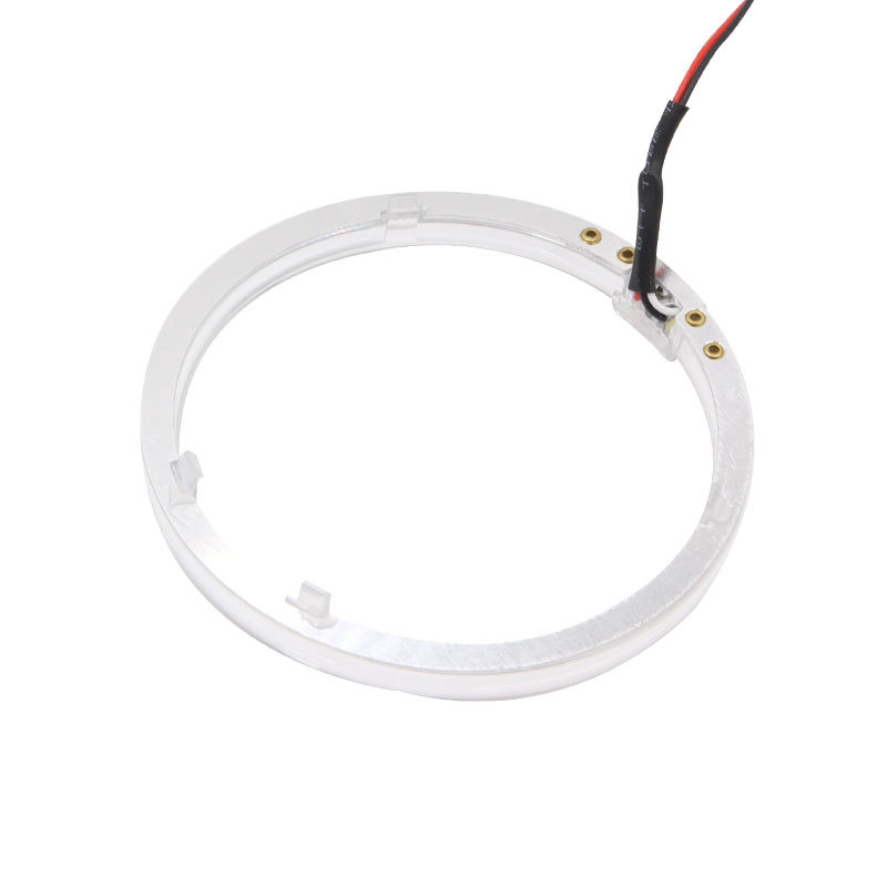 Alto brillo LED guía de luz Ángel ojo 3,0 pulgadas 2,5 lente del coche Lámpara decorativa diablo ojo LED Ángel ojo apertura