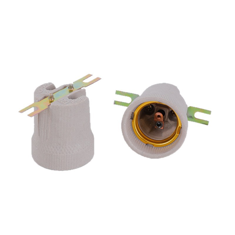 E27 lámpara de cerámica resistente a altas temperaturas conector de lámpara de lámpara accesorios de lámpara de lámpara conector de lámpara de lámpara tipo conector de lámpara de lámpara