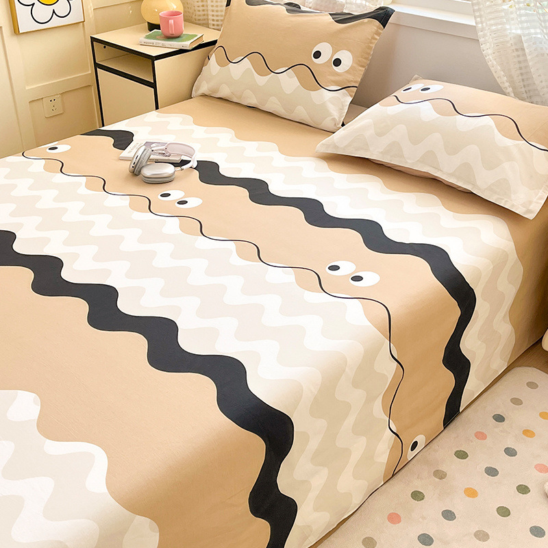 Sábanas de algodón 100% para niños de una sola pieza de algodón dibujos animados lindo ins dormitorio de estudiantes masculinos y femeninos dinosaurio único