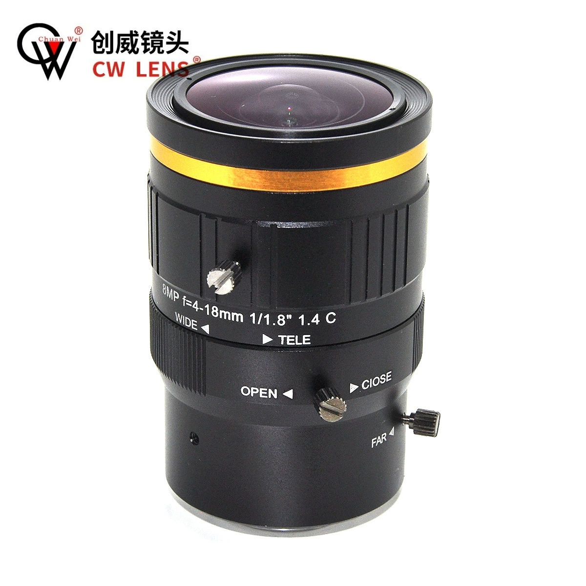 Ручная диафрагма 4-18mm 8MP 1/1.8 C интерфейс промышленный объектив Chuangwei видео объектив CCTVLENS