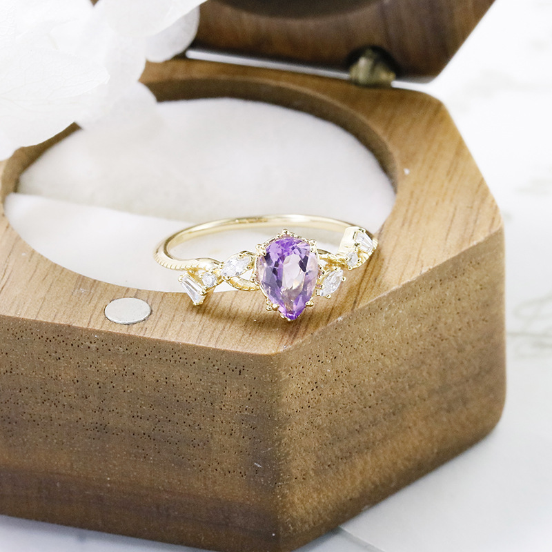 Rings Classification 1 Piece 925 Sterling Silver Crystal Geometric Rings