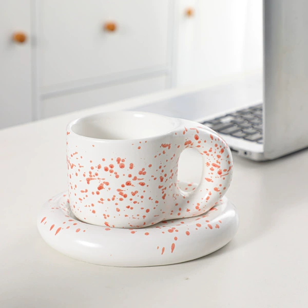Splashing ink Red Fat Cup+disc