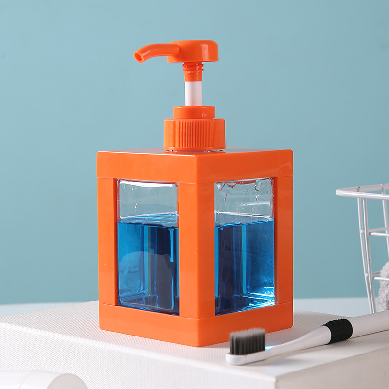 Nuevos productos transfronterizos botellas vacías transparentes de alta calidad loción de baño doméstica desinfectante de manos de hotel de presión viajar botellas divididas