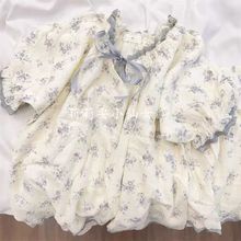 ins风韩系碎花睡衣女夏季新款网红爆款学生宿舍可外穿夏天居家服