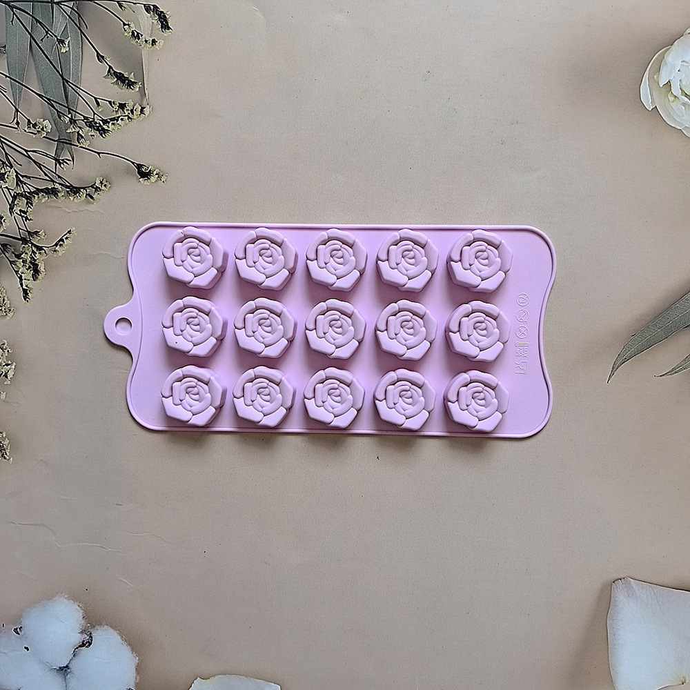 15 litros de chocolate estereoscópico rosa 679 molde de silicona dulces pudín molde de postre pastel para hornear