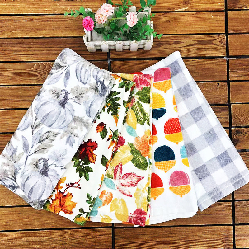 Tea Ceremony Tea Towel in Stock, American-Style Light Luxury Kitchen Active Towel, Printed, Soft, Absorbent, All-Cotton Hand Towel Tea Ceremony Tea Towel in Stock, American-Style Light Luxury Kitchen Active Towel, Printed, Soft, Absorbent, All-Cotton Hand Towel