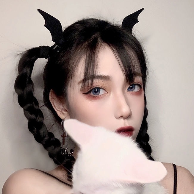 恶魔小天使翅膀发夹边夹lolita蝙蝠翅膀头饰饰品