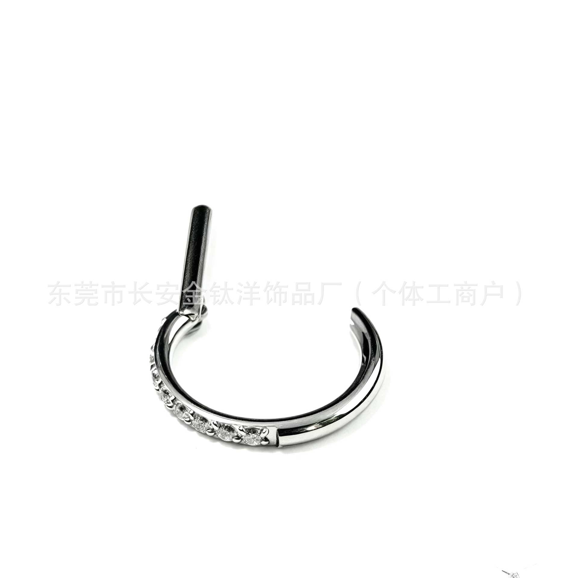 Labret piercing jewelry detail image