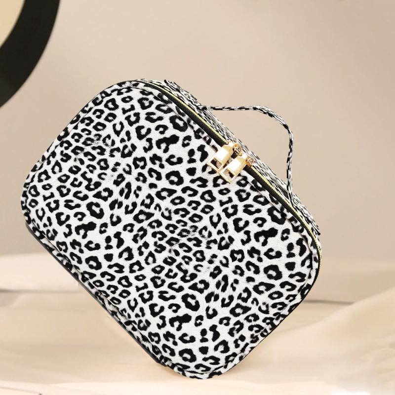 Bolso cosmético portátil de viaje pequeño de 6 pulgadas espejo led bolsa cosmética portátil desmontable de gran capacidad con luz con espejo