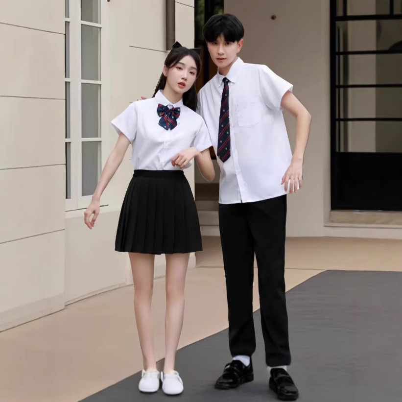 朗诵比赛服装大合唱团演出服初高中学生毕业班服长裙学院风套装女