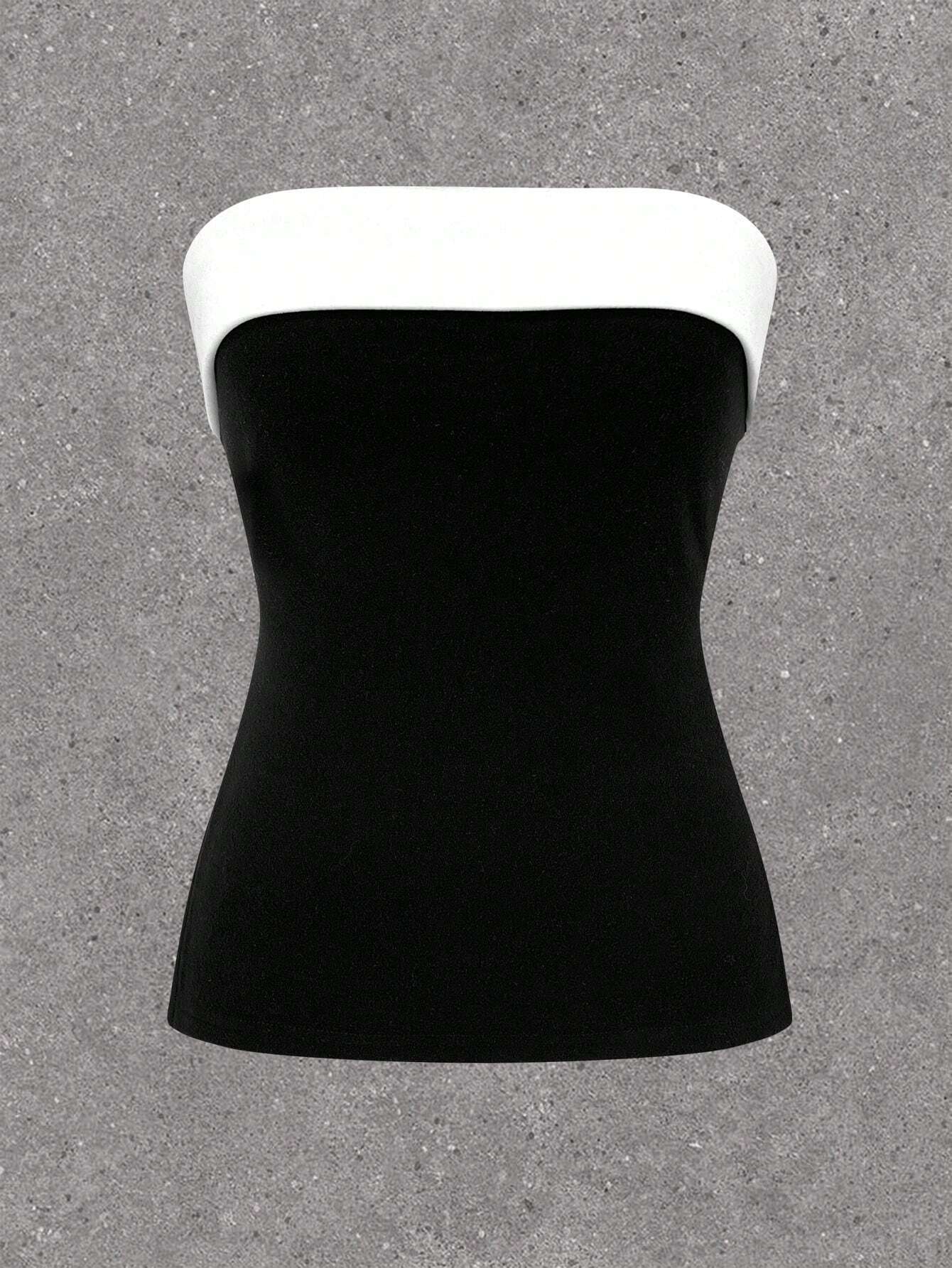 Contrast Binding Design Vacation, Simple Style Style Wholesale Women's Vacation Simple Style Color Block Contrast Binding Tank Tops