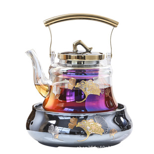 Golden Ginkgo Leaf Intelligent Electric Ceramic Stove Household Tea Boiling Appliance Electric Ceramic Stove Electric Heating Water Boiling Tea Stove