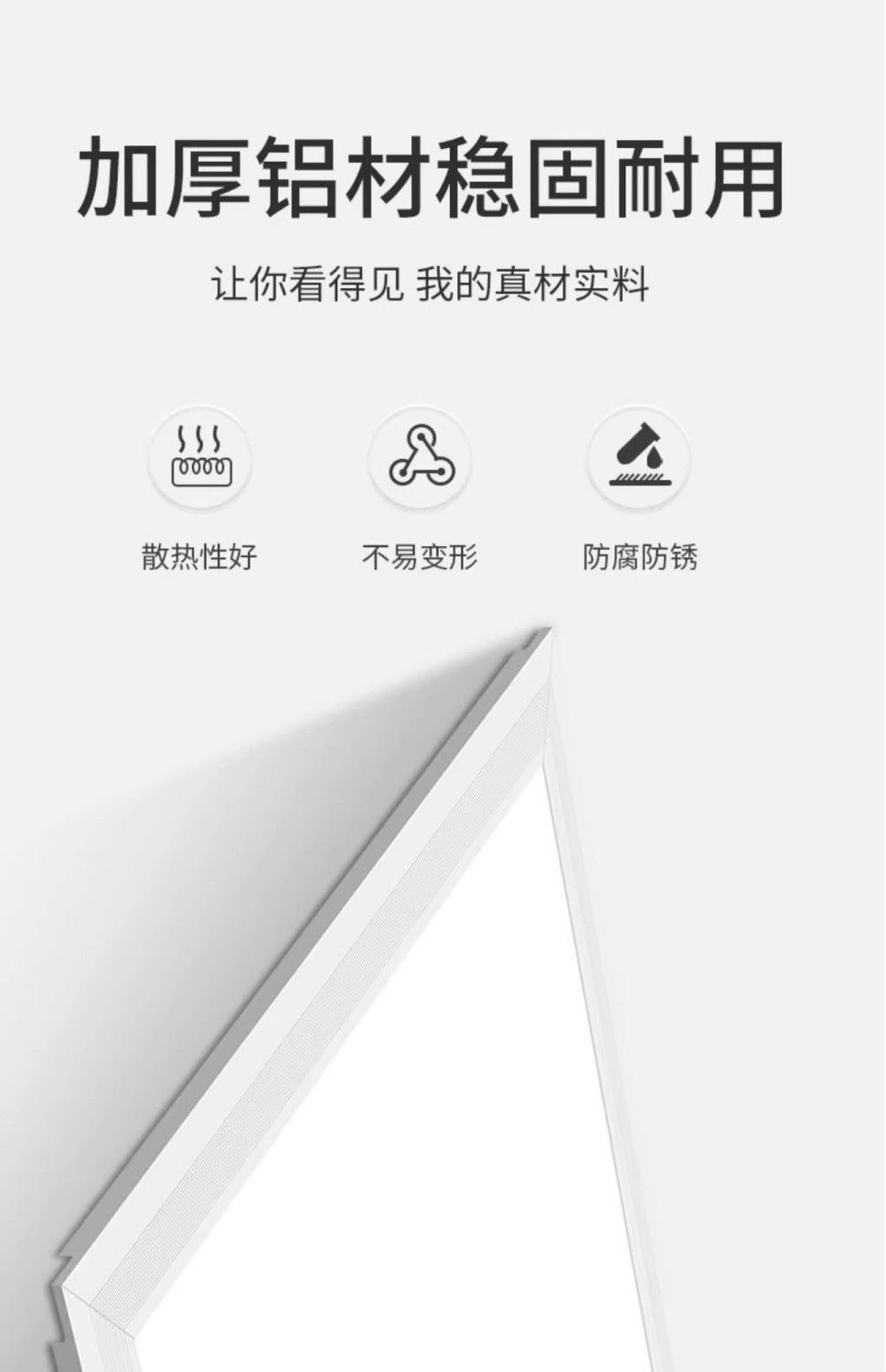 集成吊顶LED灯嵌入式铝扣板厨卫面板灯