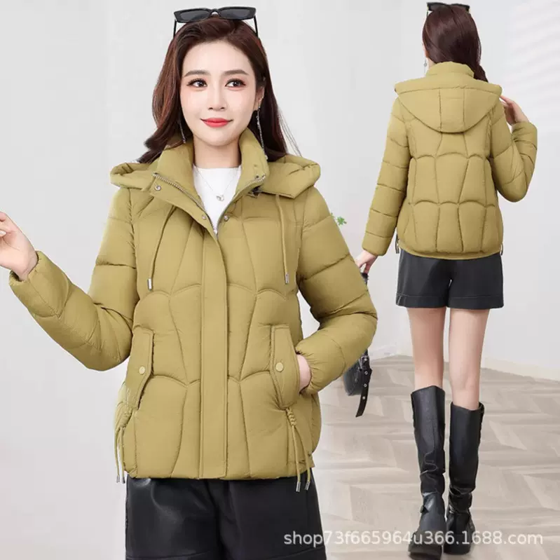 女短款棉服中年妈妈秋冬装加厚宽松羽绒棉衣保暖外套洋气时尚显瘦