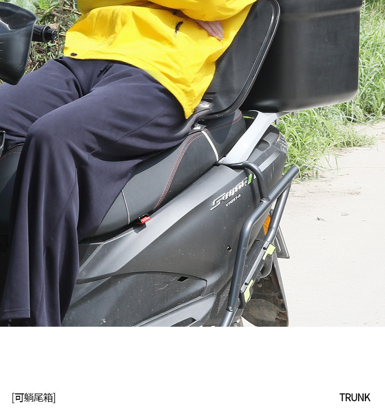 【2-In-1 Tailbox Backrest Pillow】Universal for Delivery Riders, Electric Scooter Backrest, Rest Pillow, Tailbox Recliner