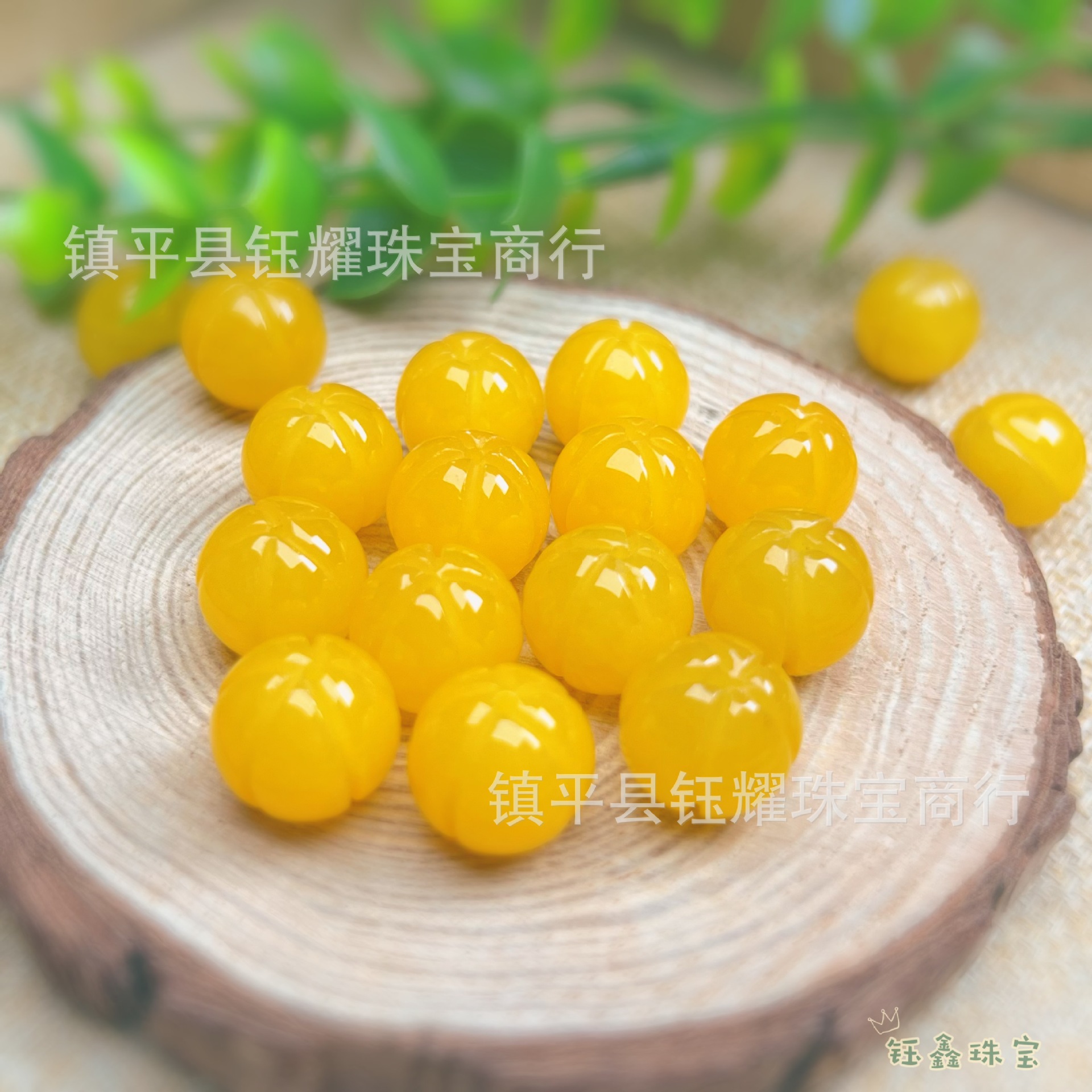 Beads wax agate handmade