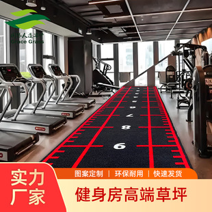 High-Quality Gym Artificial Turf Gym Lawn Track Scale White Line Artificial Turf Sled