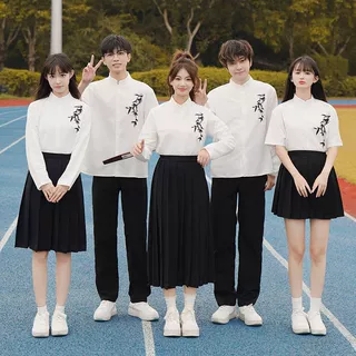 合唱团国风初高中毕业运动会学生演出服诗歌朗诵班服套装比赛服装