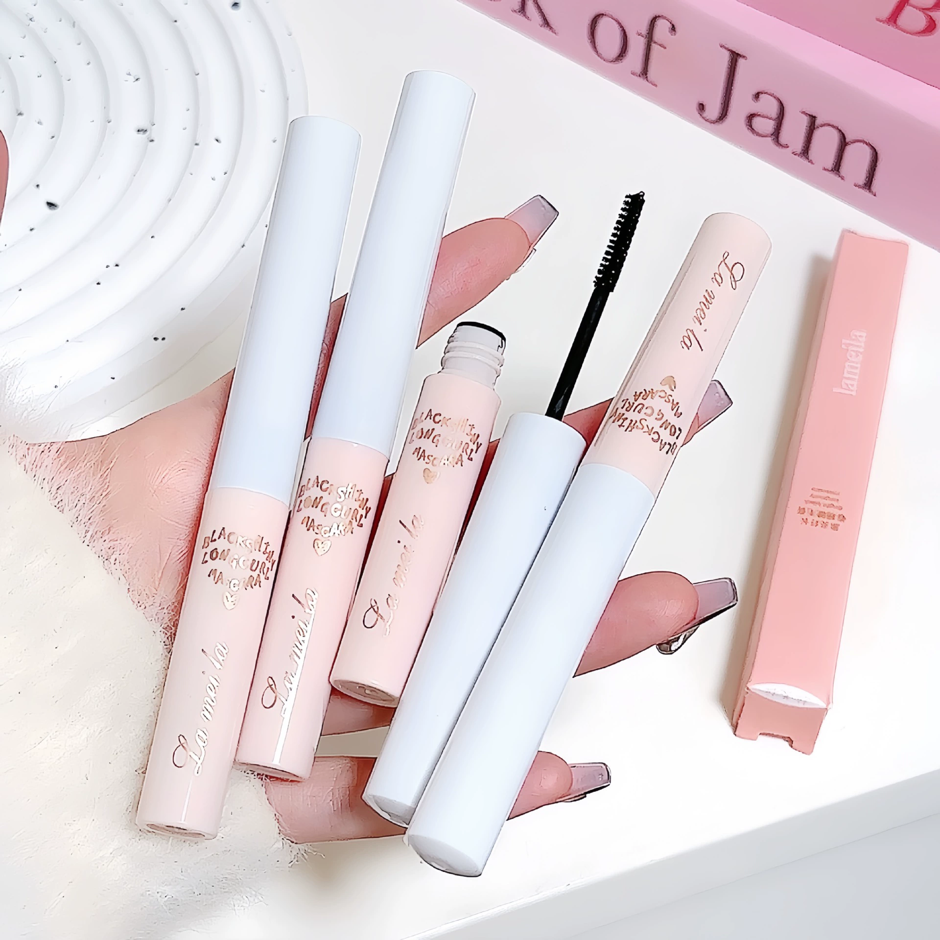 Пара Lengthening curling long mascara, без smudge