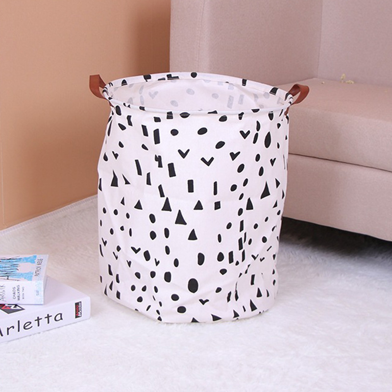 Cesta de ropa de algodón y lino para el hogar cesta de almacenamiento de tela plegable Cubo de almacenamiento ropa sucia cesta de almacenamiento de juguete cesta de la ropa