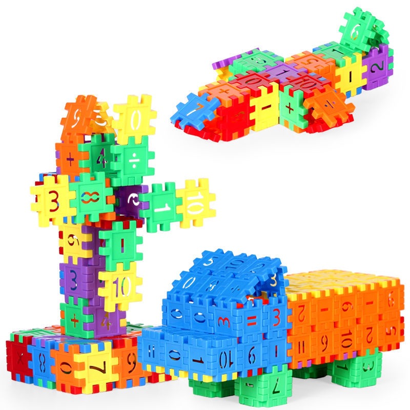 Children's Digital Building Blocks Early Education Toys Large Blocks Plastic