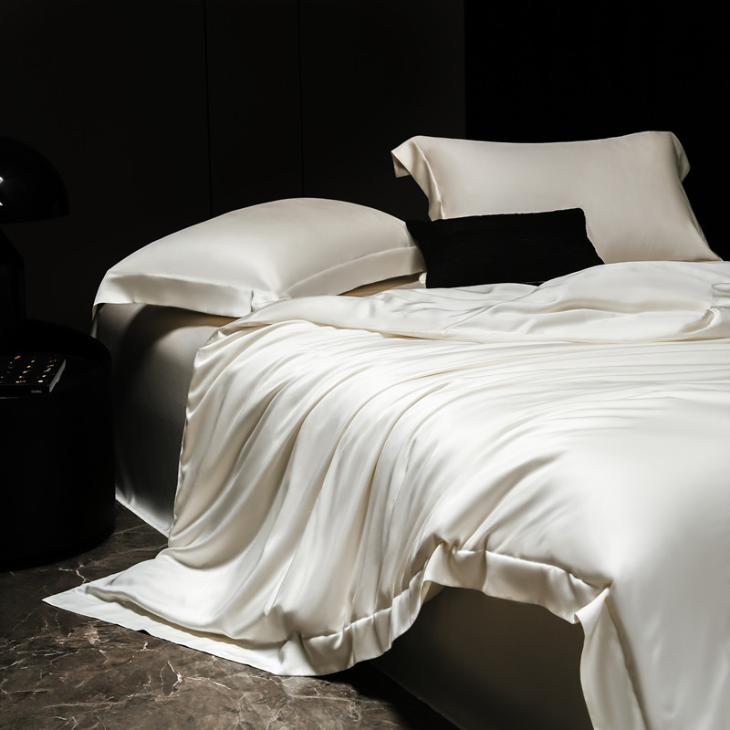 Summer Tencel Duvet Cover Set Class A Silky Cooling Four Piece_voghion.com