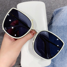 新款時尚韓版米白色偏光太陽鏡 小紅書同款潮流墨鏡女ins太陽眼鏡