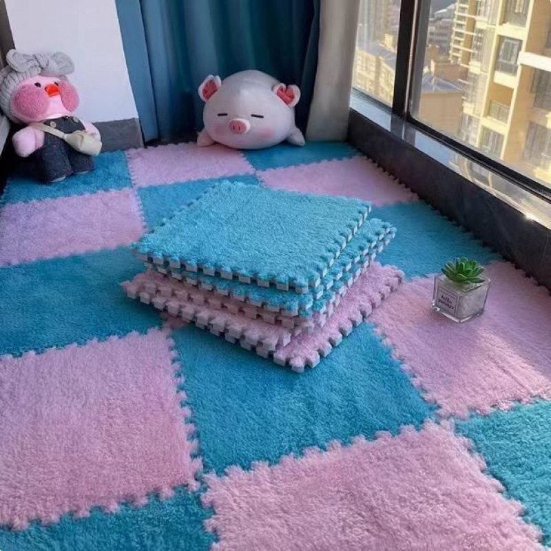 Alfombras de peluche dormitorio sala de estar gruesa almohadilla de arroz terraza mantas de cama balcón ventana flotante cojín cojín doméstico