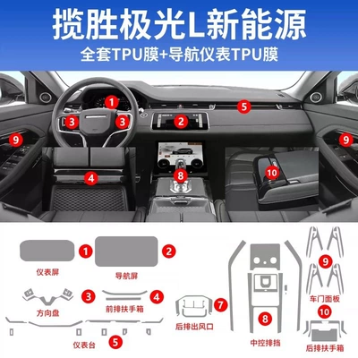 21-26 Models of Land Rover Range: Car interior film - 21-23-land-rover-range-rover-evoque-l-full-set-of-tpu