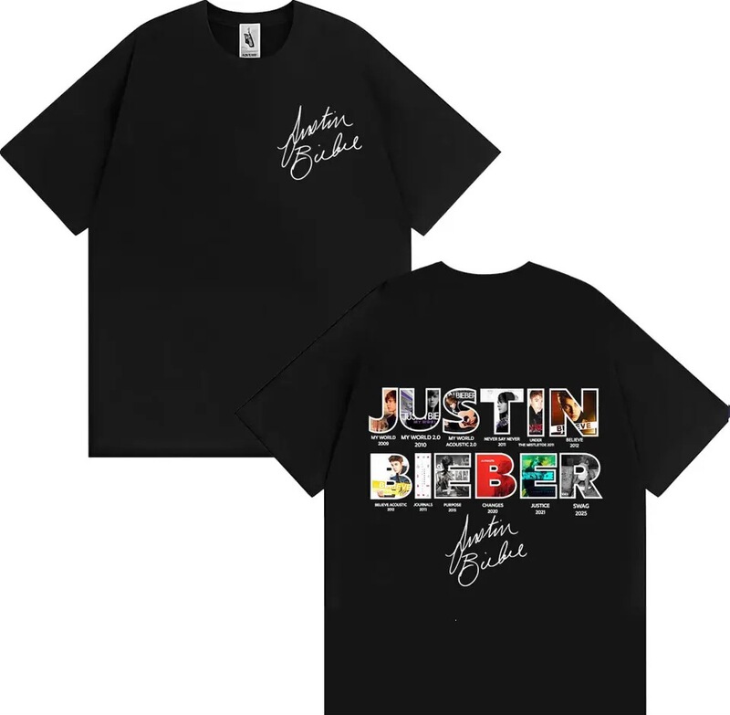 Cross-Border European Size Cotton T-Shirt Justin Bieber New Album Cover Pattern T-Shirt Unisex Summer Cotton Clothing Fashion Hip-Hop Cross-Border European Size Cotton T-Shirt Justin Bieber New Album Cover Pattern T-Shirt Unisex Summer Cotton Clothing Fashion Hip-Hop