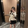 星星显瘦秋冬圆领针织衫