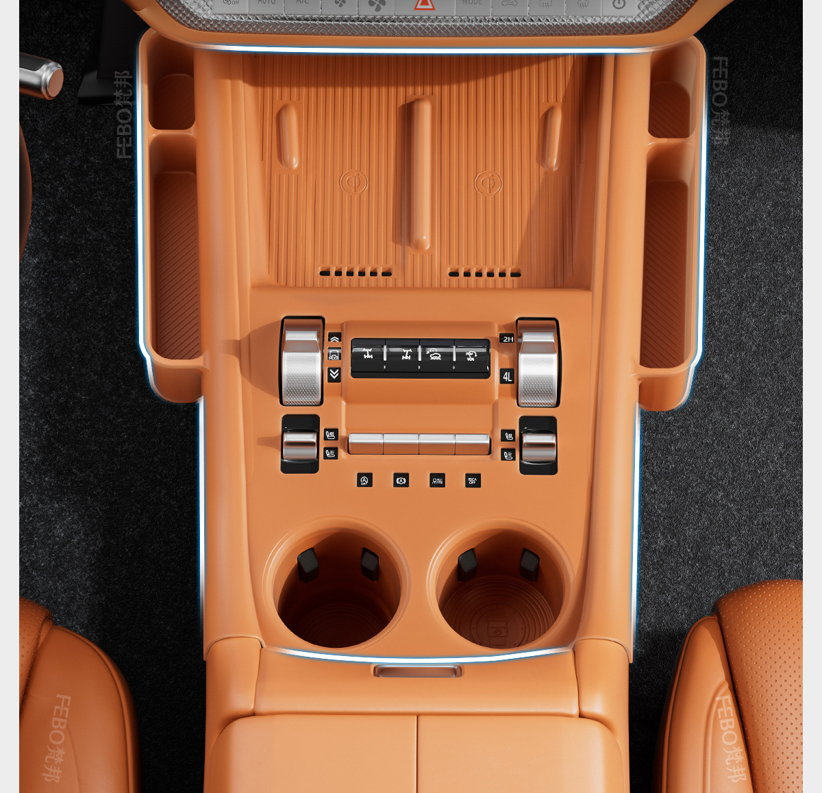 Suitable for 26 Models of Tank 500Hi4-Tz: Central Control Silicone Pad, Wireless Charging, Gear Storage Box, Panel Decoration Accessories