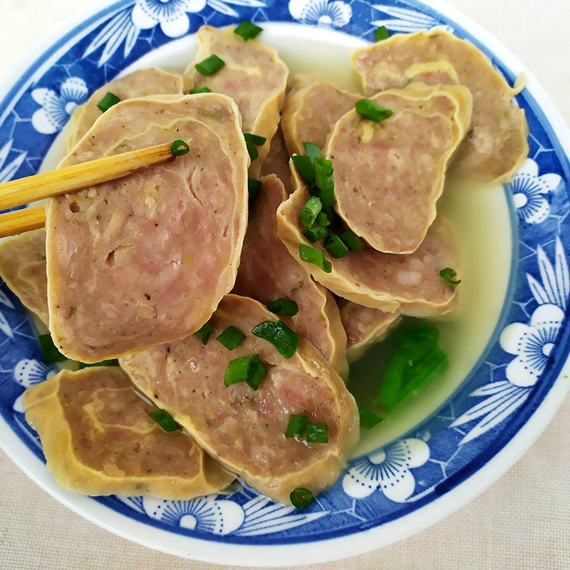 Мясо-роллы Майцзя Цяньци 450 г, жареные мясные рулеты, мясные рулеты с яйцом, деликатес из Сюйчжоу, мгновенная еда из округа Фэнпэй, Хуашань