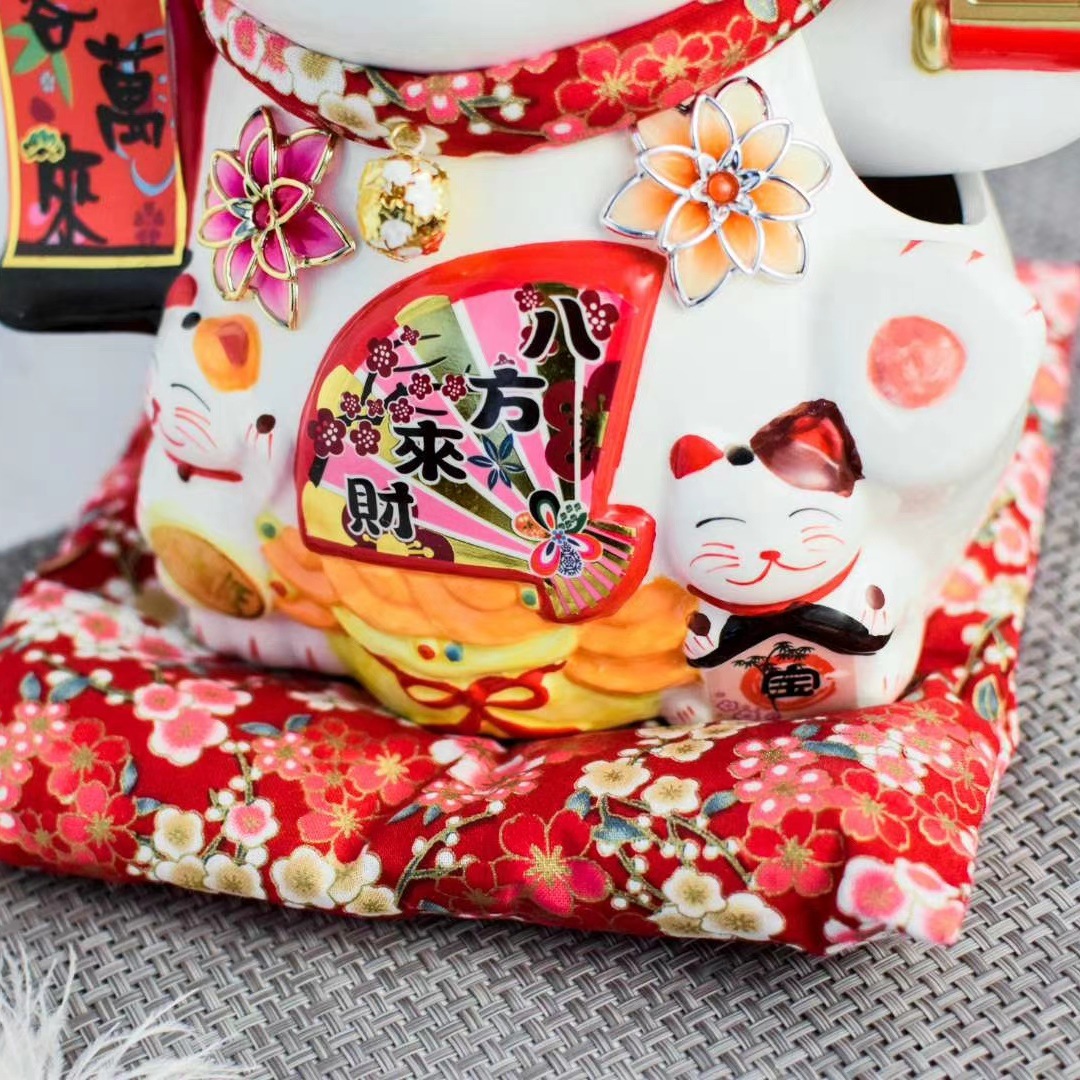 Creativo de estilo japonés fortuna gato de dibujos animados recepción fortuna artesanía apertura decoración regalo de oficina image 4