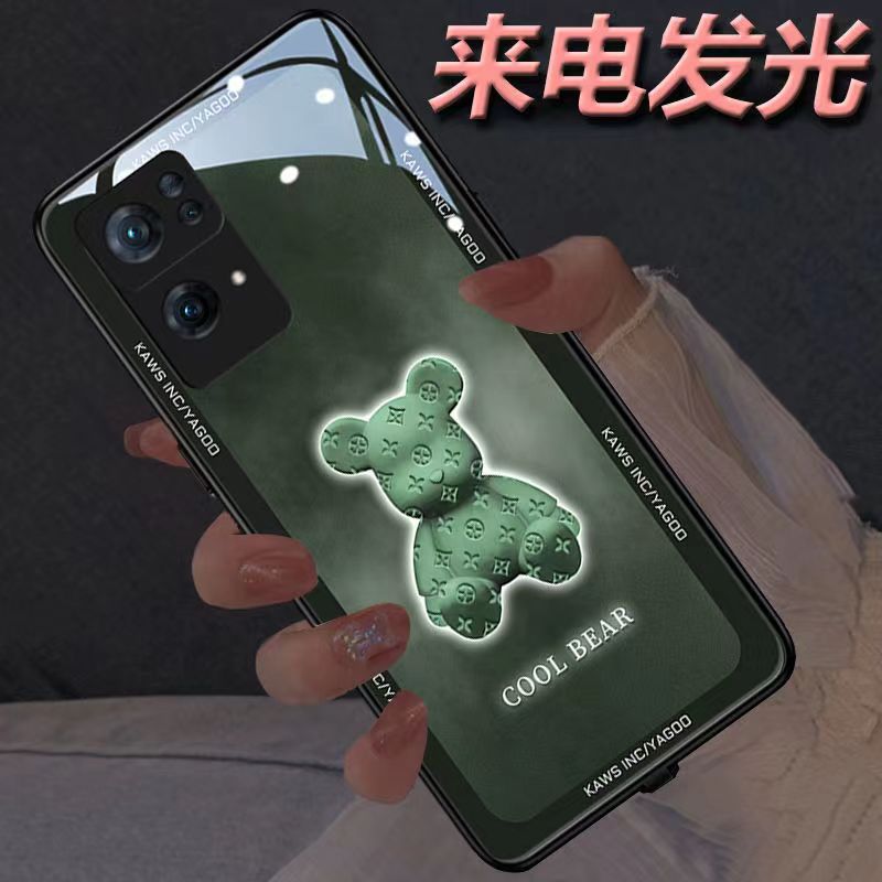 立体雾霾熊适用p304050手机壳mate3040来Pro电发光nova987情侣潮