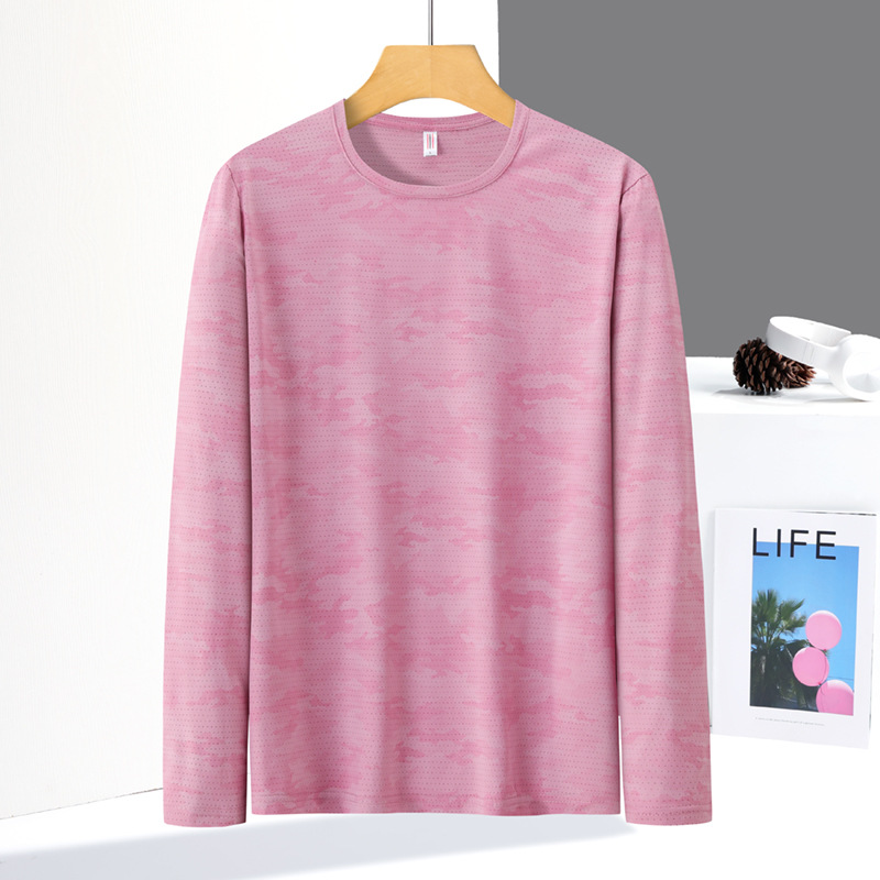 fashionable silk quick dry thin camouflage breathable sweatshirt