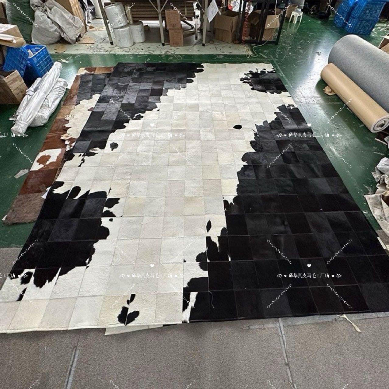 特价瑕疵整张牛皮可做牛皮拼接地毯