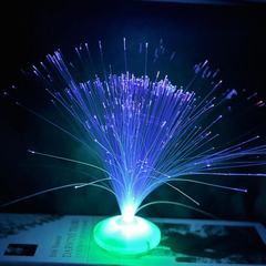 LED光ファイバランプ満天星光ファイバ花家庭用寝室装飾led小夜灯七彩自動変色雰囲気ランプ