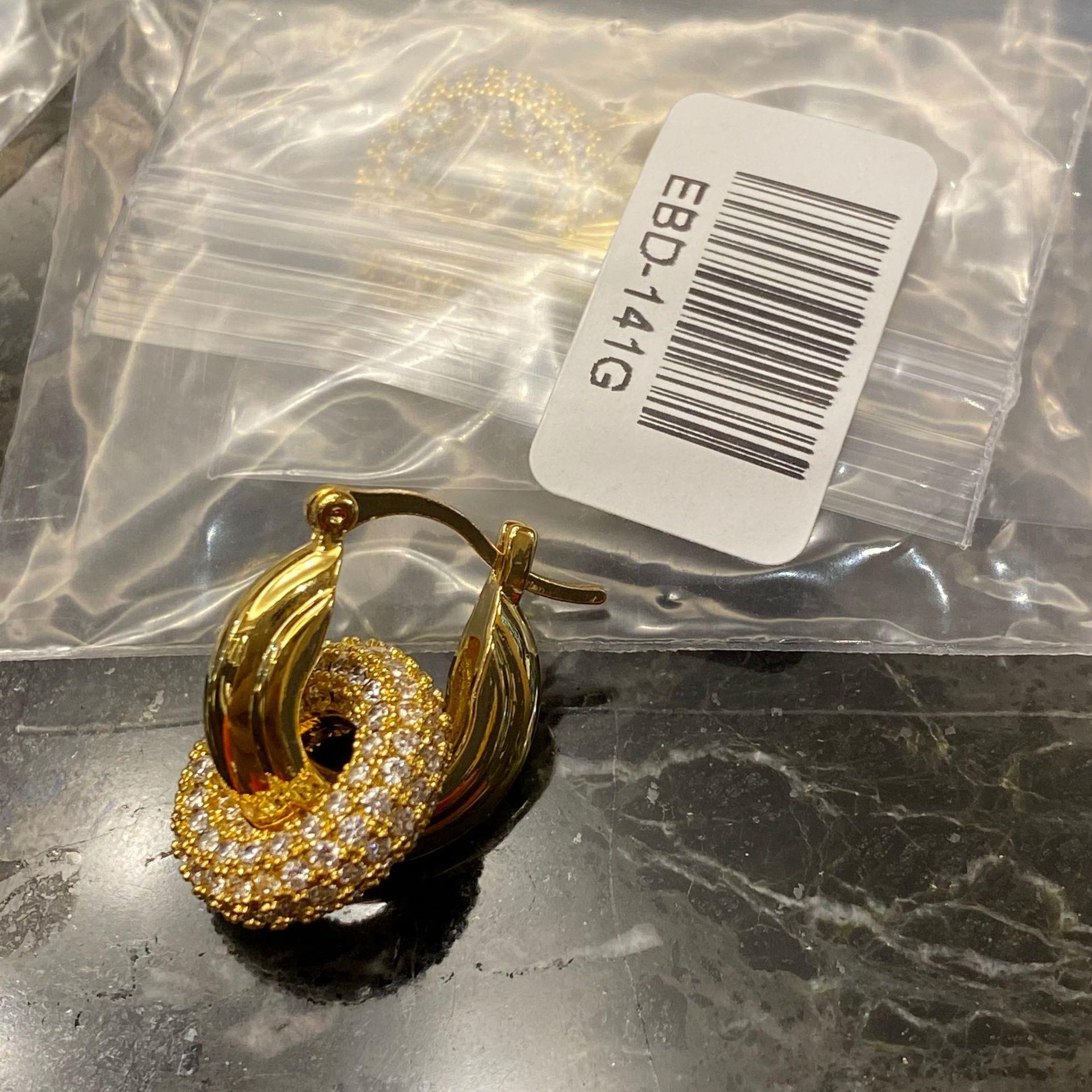 20g Weight 0.03µm Gold Plating Thickness Water Plating Gold Plating Process Casual Geometric Copper Plating Artificial Rhinestones Earrings 1 Pair