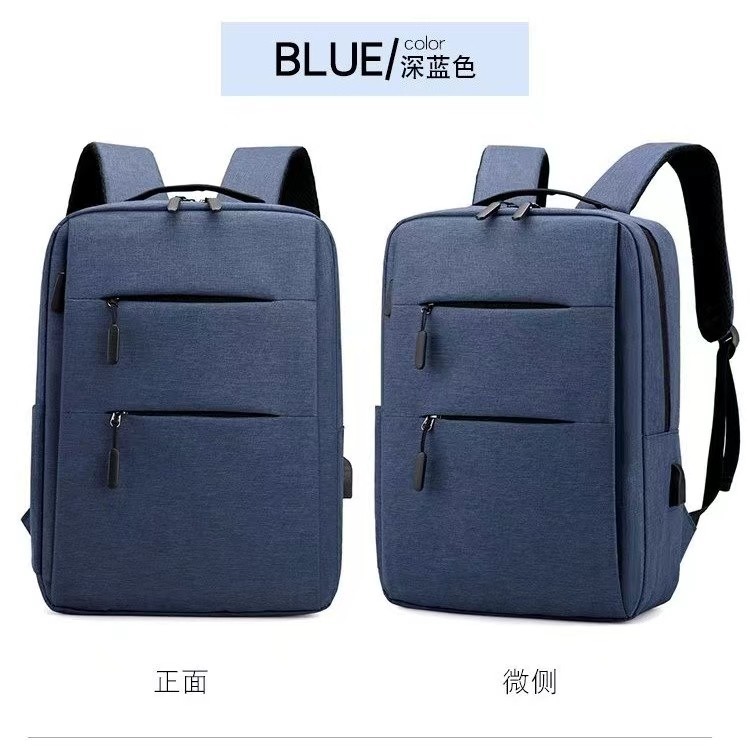 Bolso de computadora de negocios de gran capacidad del punto del fabricante transfronterizo mochila doble para viajes de ocio con mochila para estudiantes recargable USB