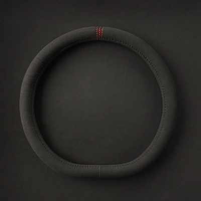 Steering wheel cover round car handle cover - simple-d-type-red-label-38cm
