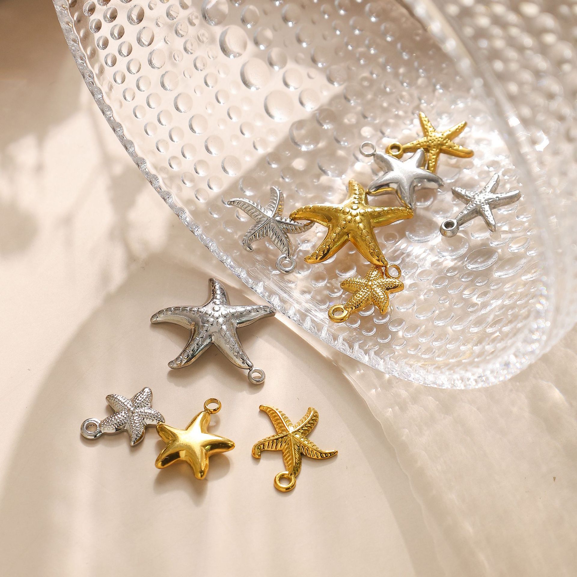 2g Weight Pendant Jewelry Making Type 1 Piece 304 Stainless Steel Starfish Pendant